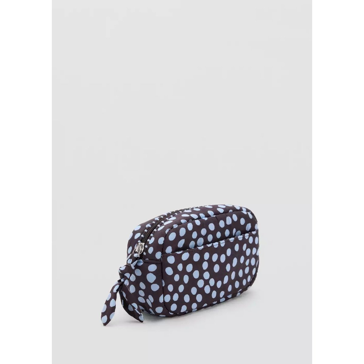 Trousse en coton à pois bleu, MANGO TEEN