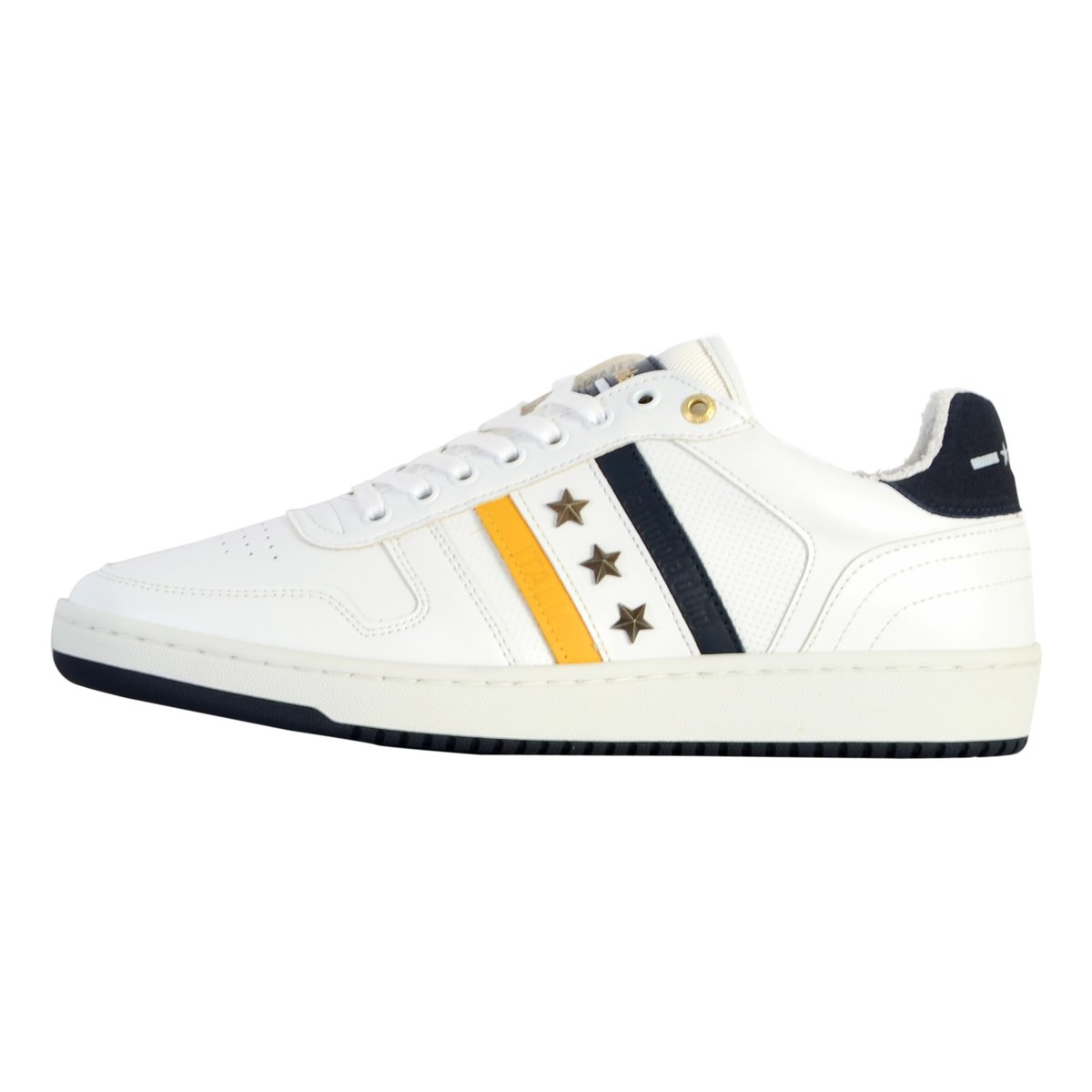Basket Cuir Pantofola D'oro Bolzano Uomo Low blanc brillant, PANTOFOLA D'ORO