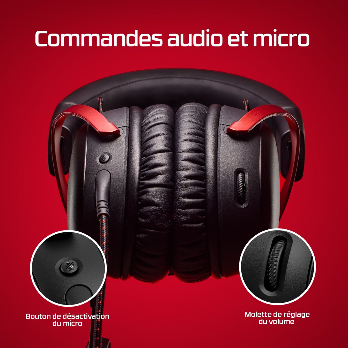 Casque gamer Cloud III Black noir, HYPER