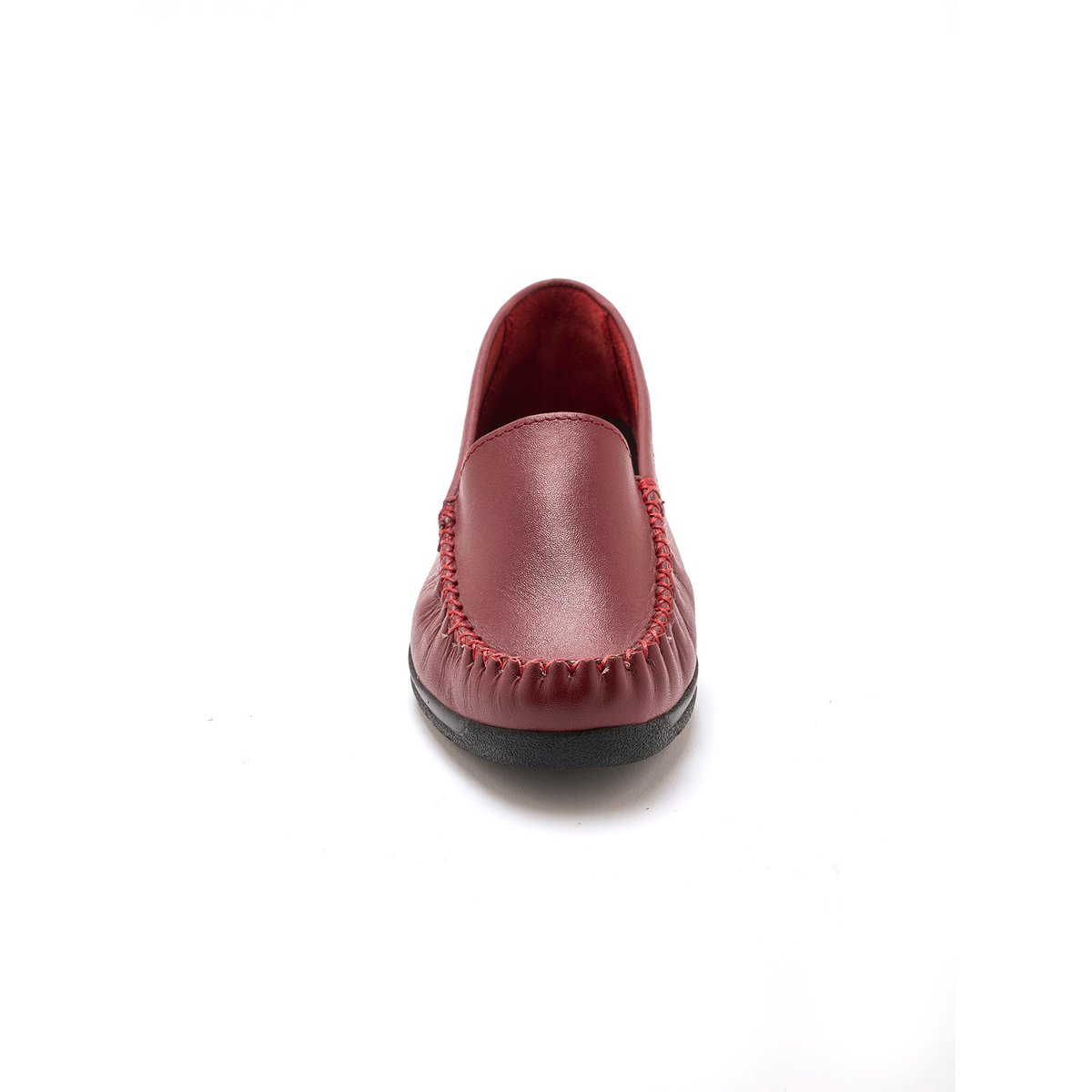 Mocassins plateau lisse bordeaux, PEDICONFORT