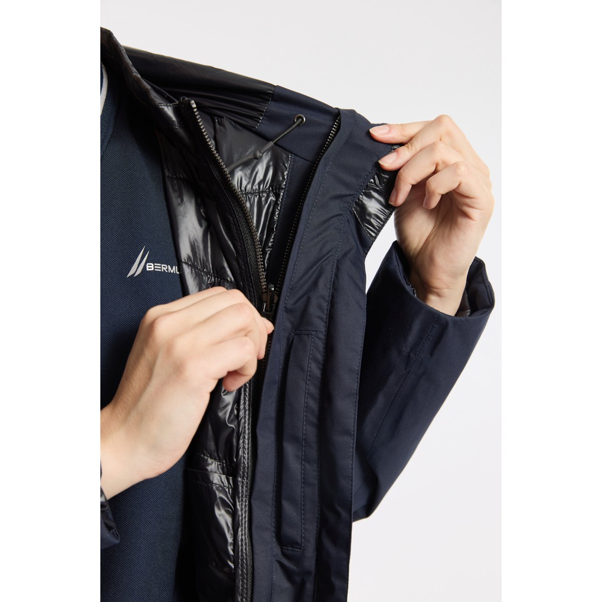 Parka 3 en 1 BERLINA navy, BERMUDES