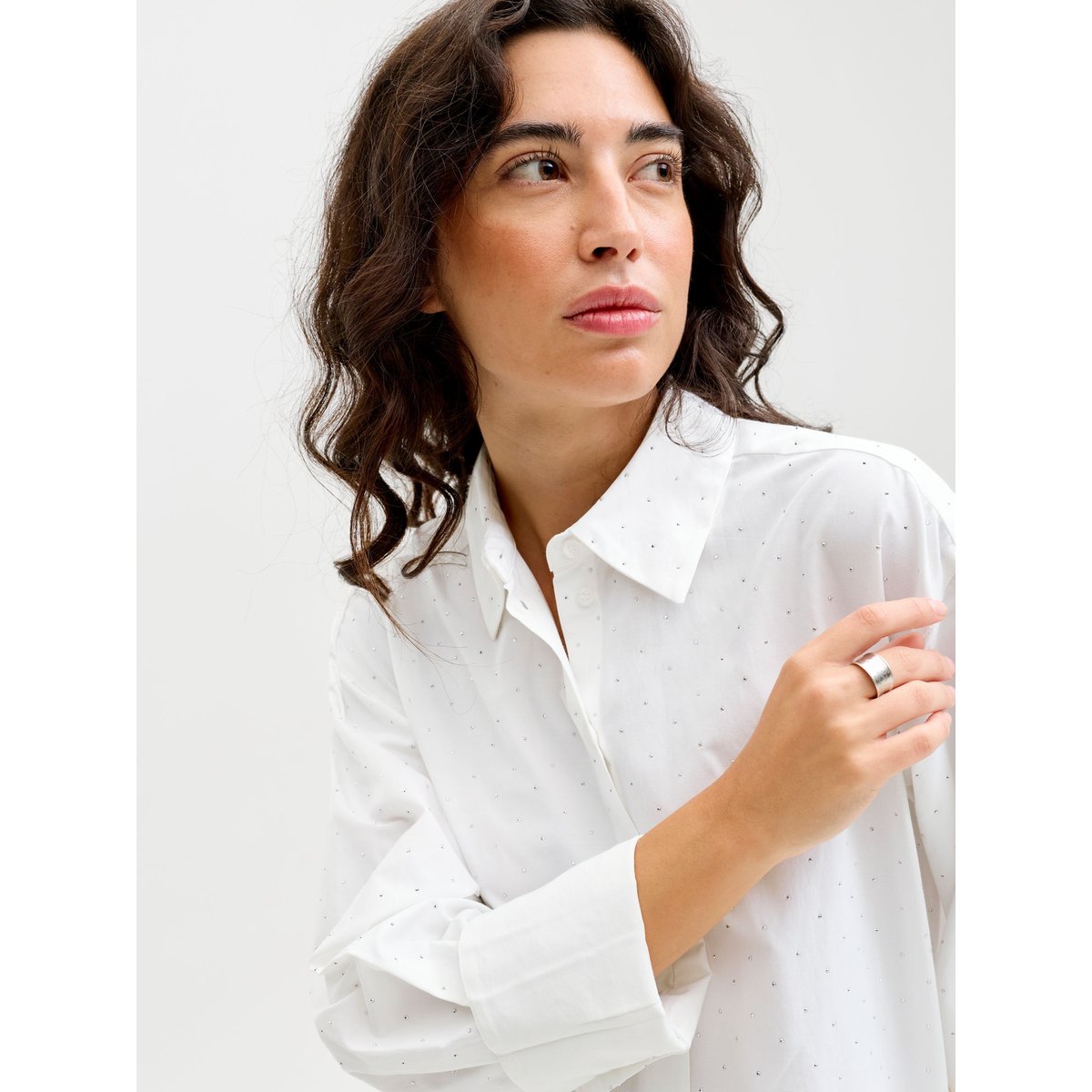 Chemise En Popeline blanc de blanc, JJXX