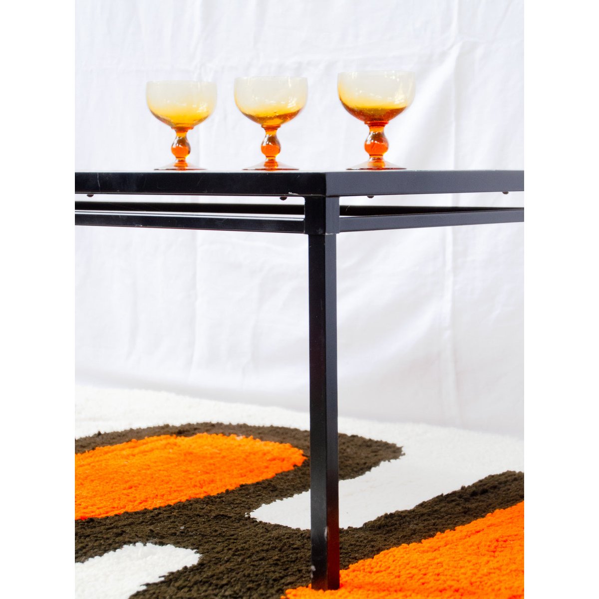 Table basse en céramique Donna N°1640 - Bon état noir, DEBONGOUT
