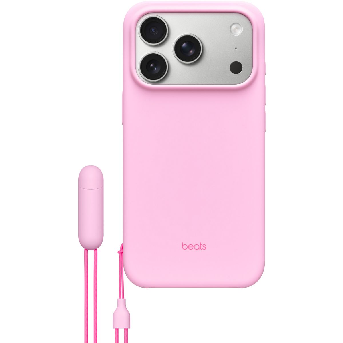 Coque iPhone 17 Pro Magsafe stand Rose quartz couleur unique, BEATS BY DR,DRE