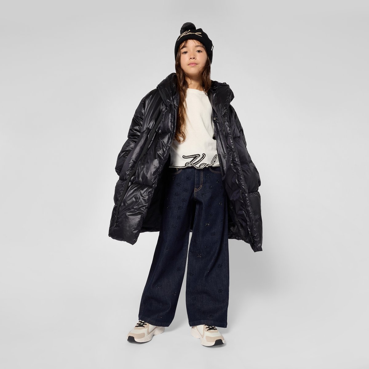 Doudoune longue black, KARL LAGERFELD KIDS
