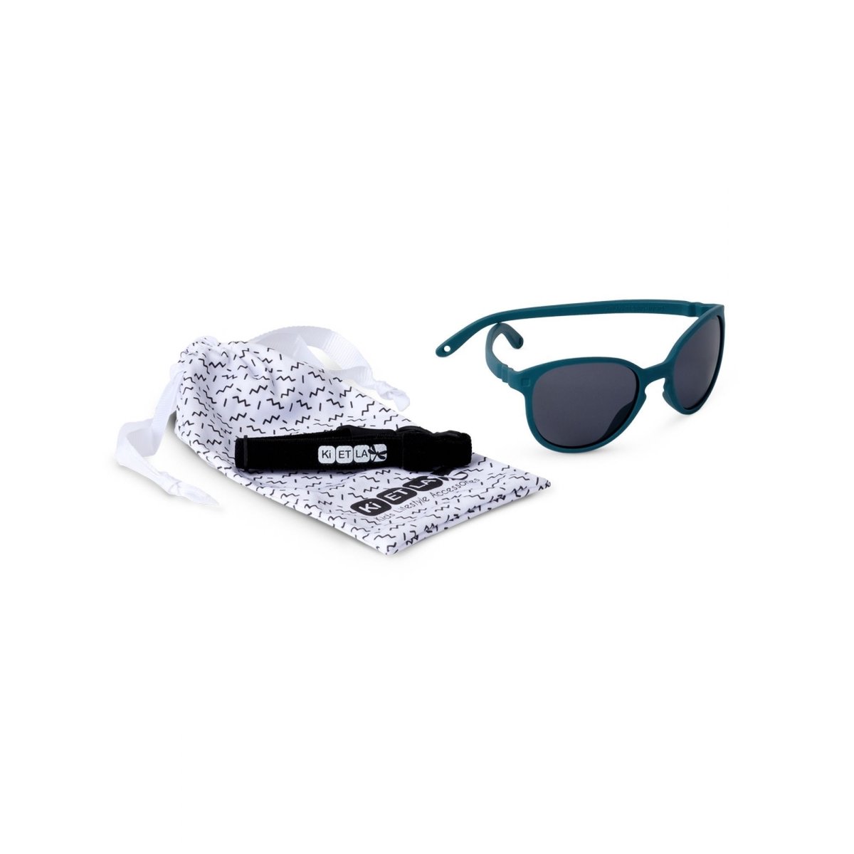 Lunettes de soleil enfant 2-4 ans Wazz Vert Paon vert, KI ET LA