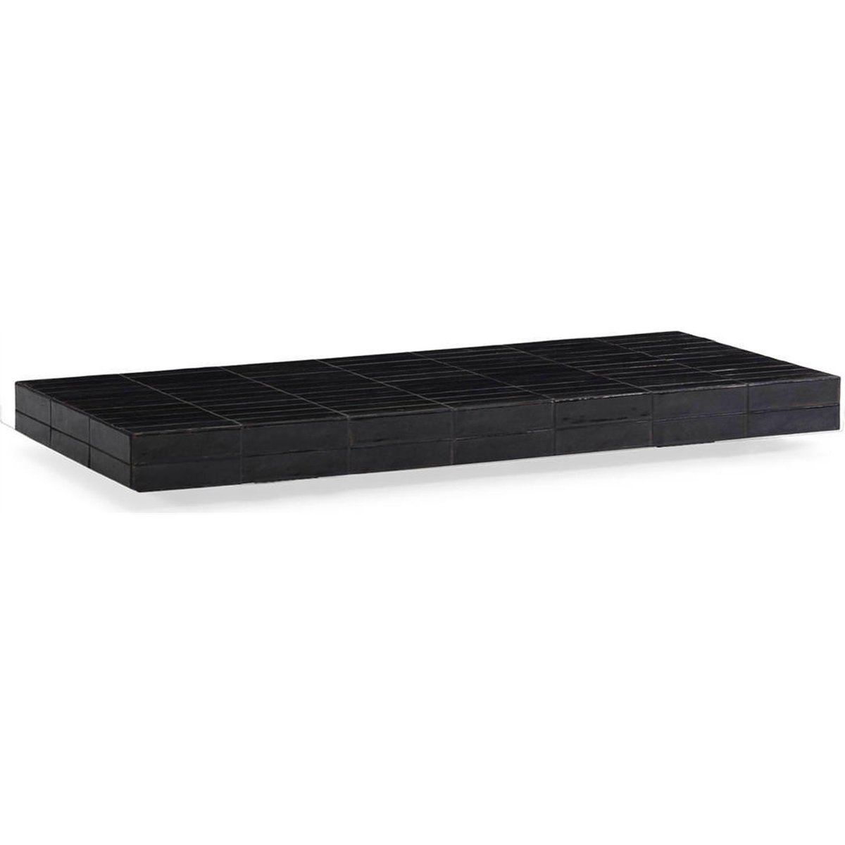 Table basse en céramique, Relief graphique noir, RECOLLECTION
