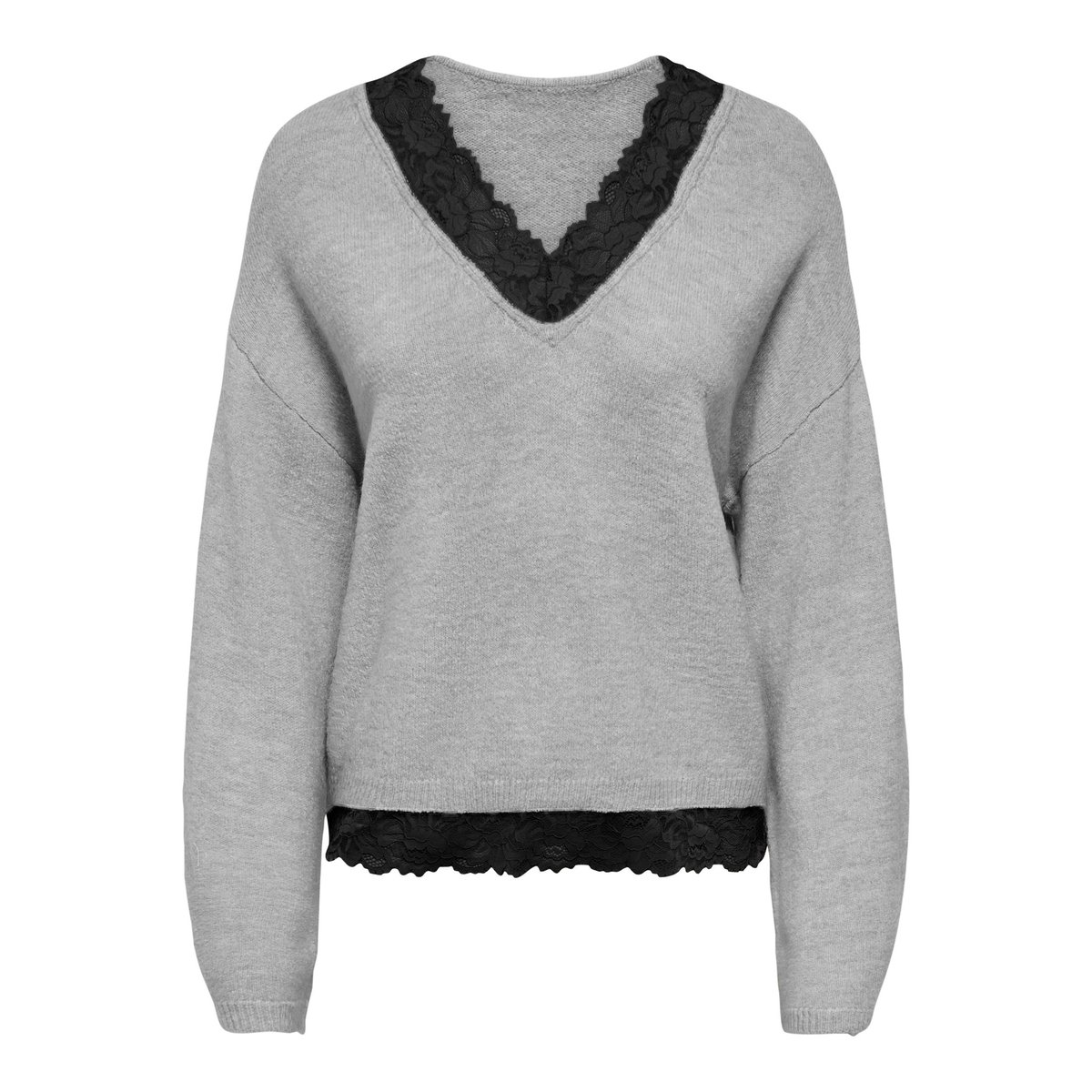 Pull En Maille grise - light grey melange, ONLY