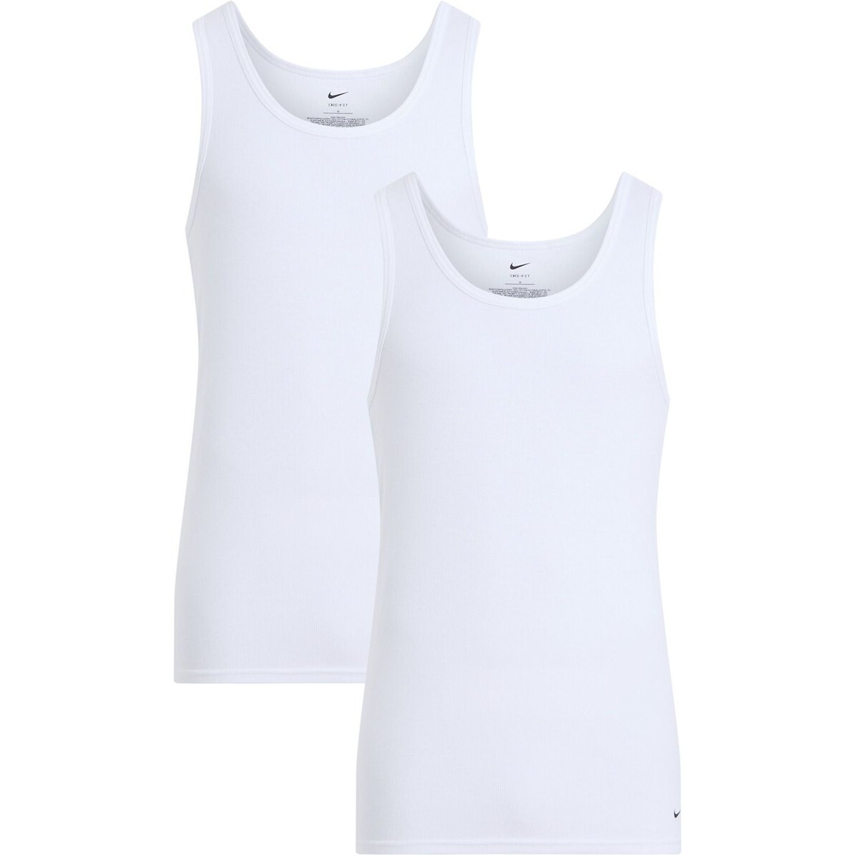 Lot de 2 débardeurs unis blanc + blanc, NIKE