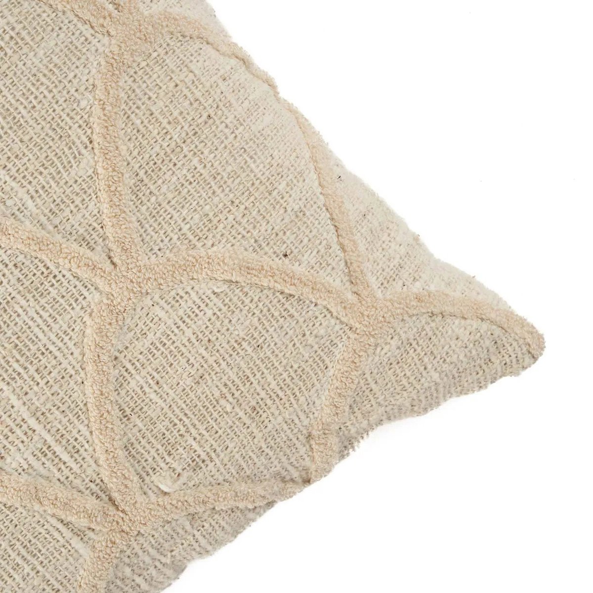 Housse de coussin en coton SAHARA beige, BAZAR BIZAR