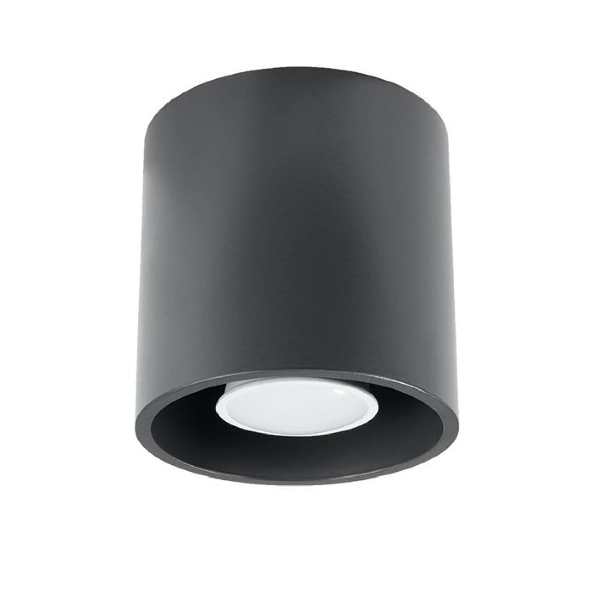 Plafonnier Aluminium Anthracite GU10 1 Orbis gris, EDEN
