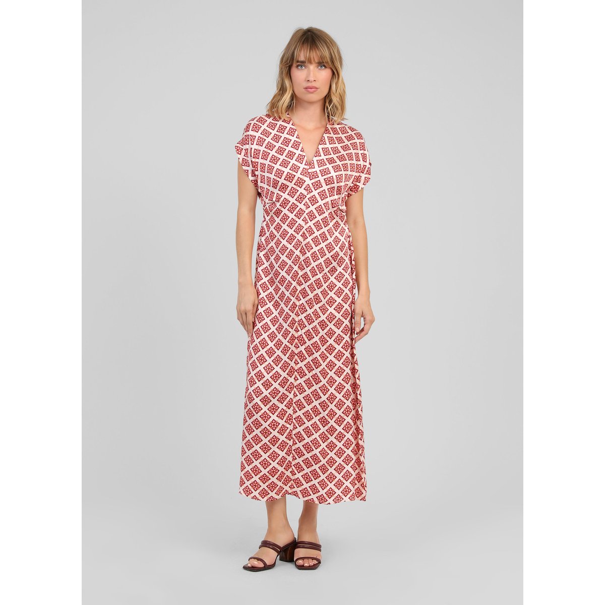 Robe Midi MAURANE pirimini ecru, AN'GE