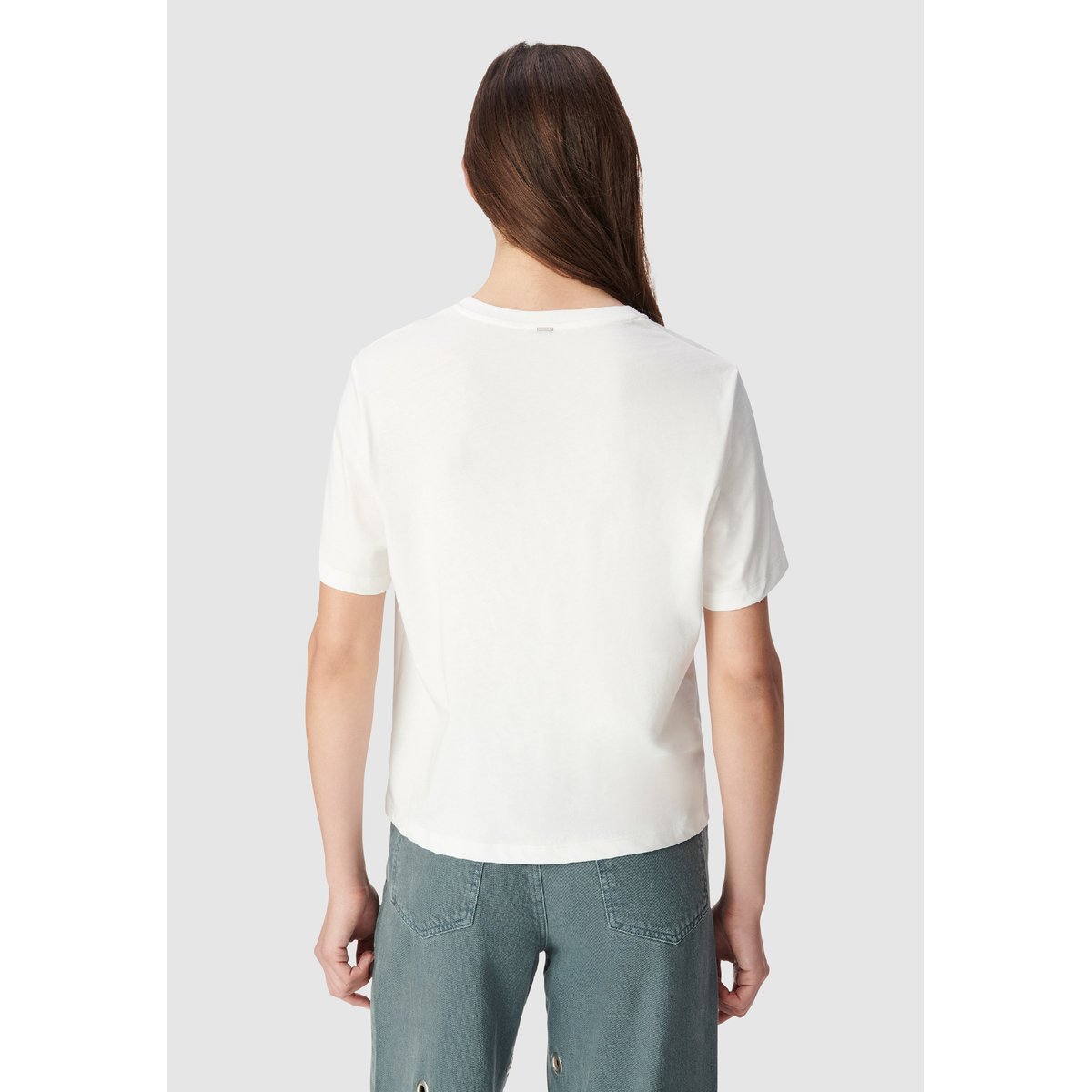 Tee-shirt manches courtes fantaisie visuel off-white, IKKS