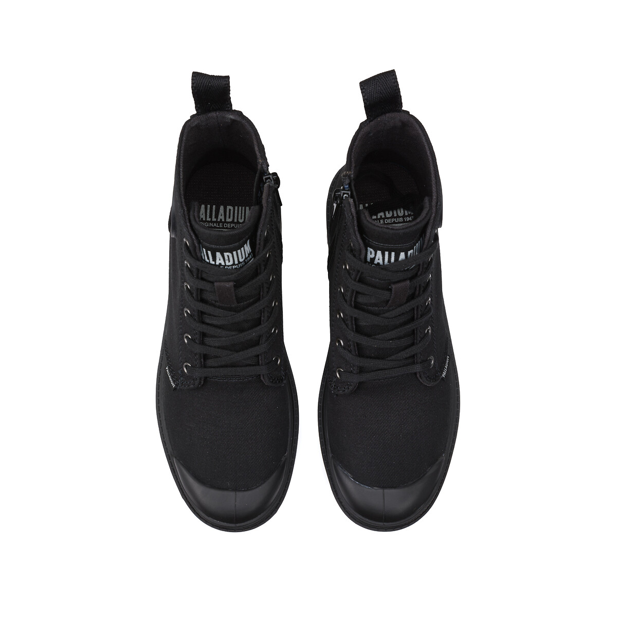 Baskets montantes PALLABASE TWILL noir, PALLADIUM