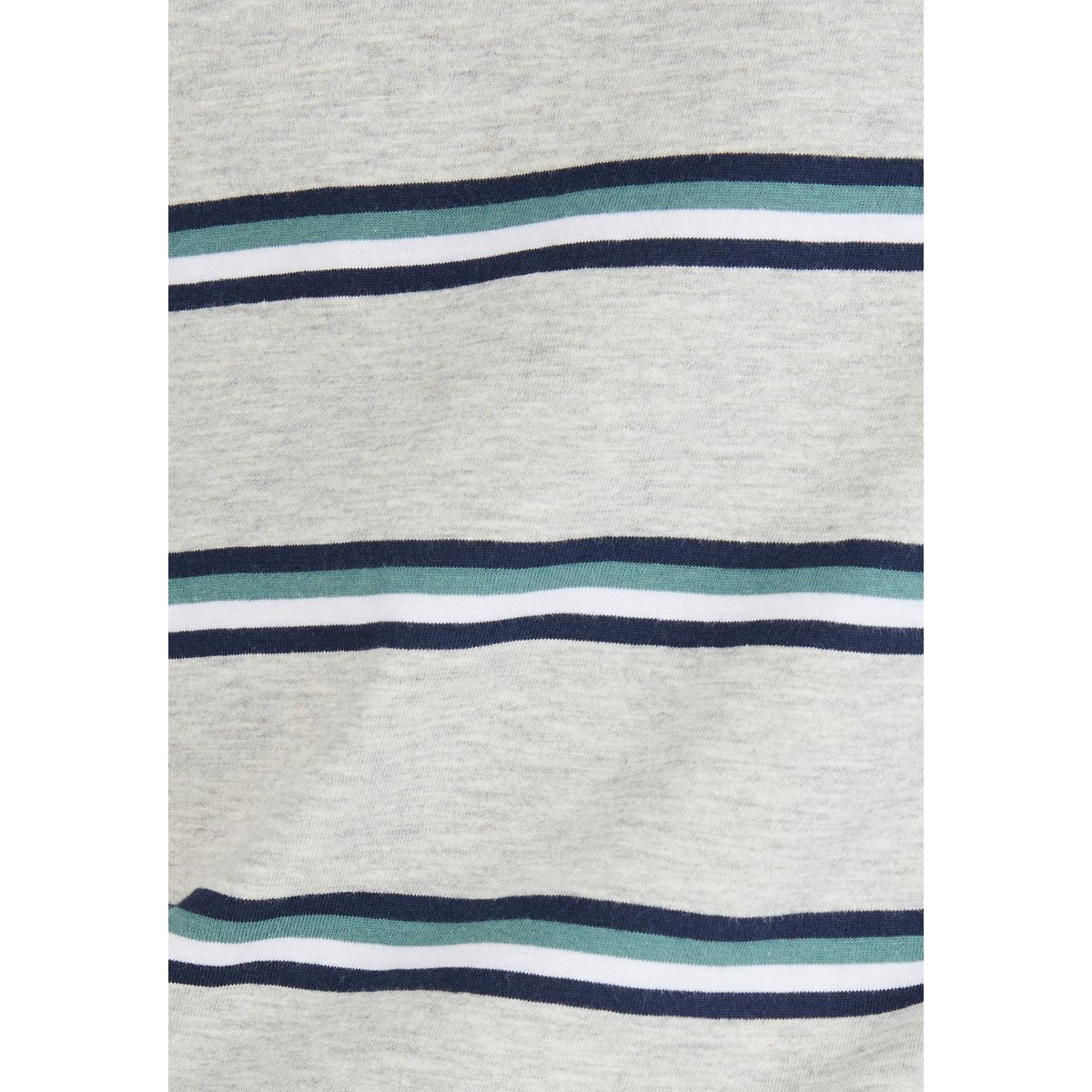 Pyjama en maille jersey gris chiné rayé, DAMART