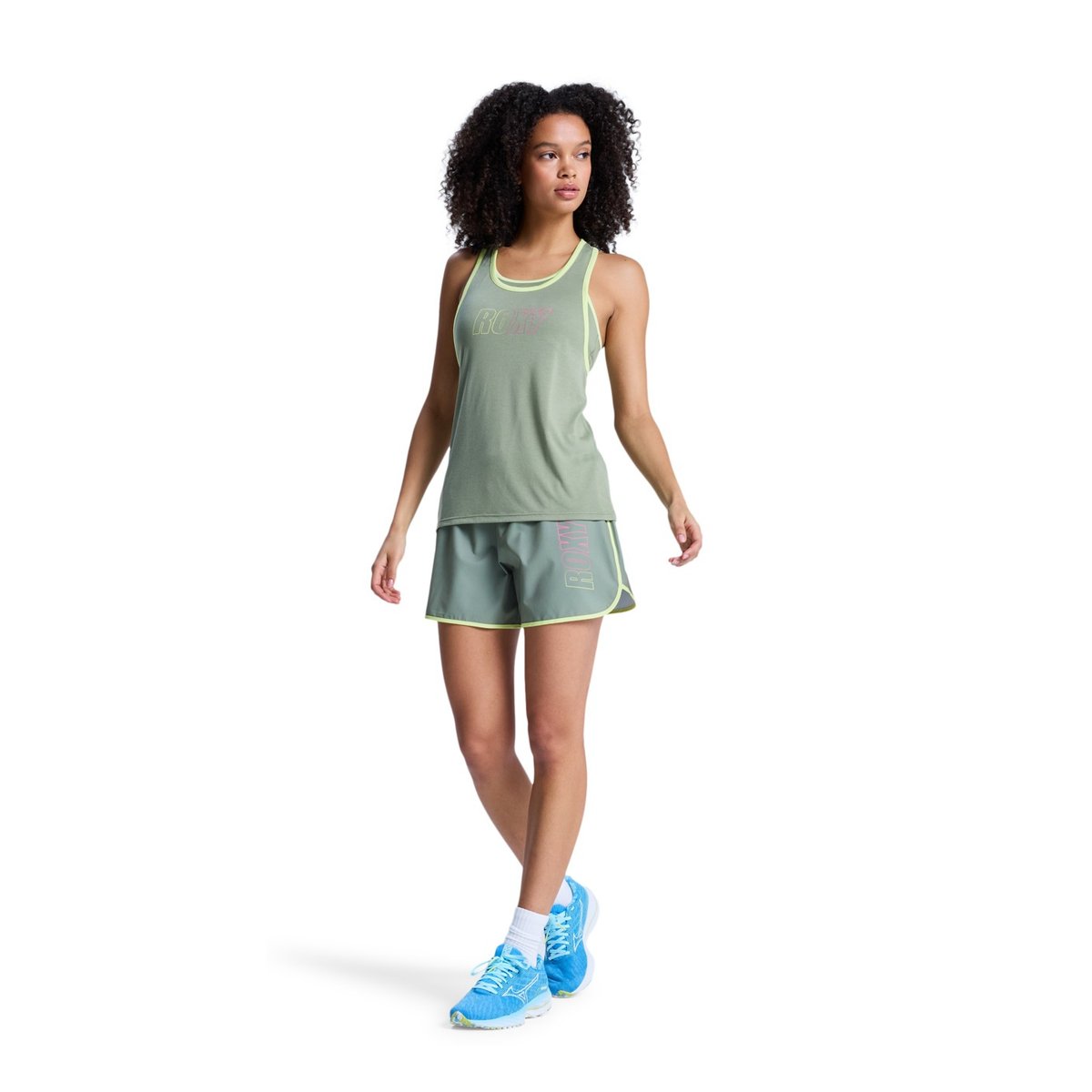Débardeur de sport, col rond, . vert oil green, ROXY