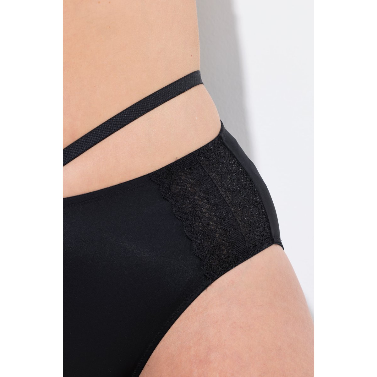 Culotte midi TruYou noir, ULLA POPKEN