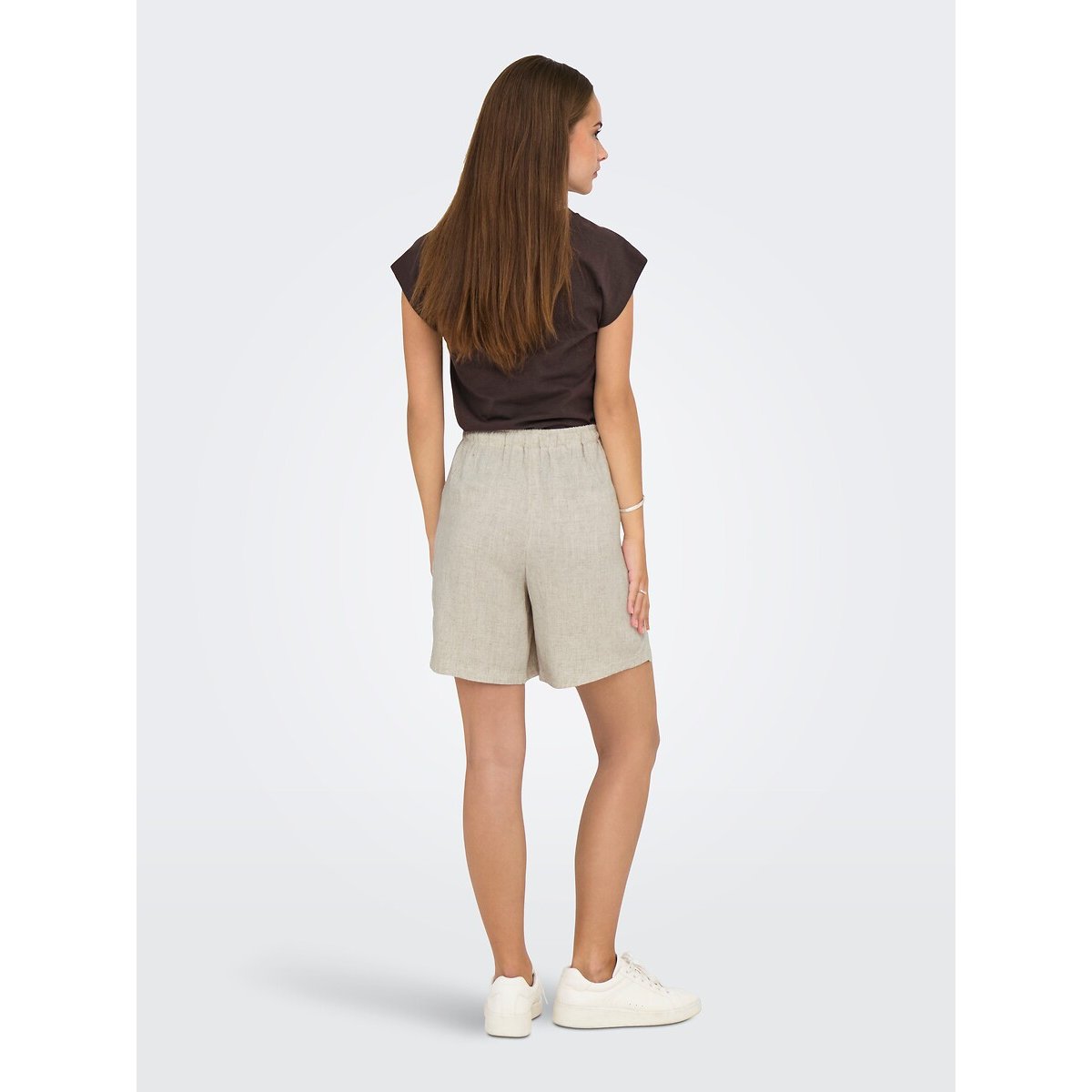 Short con cordón crudo, ONLY