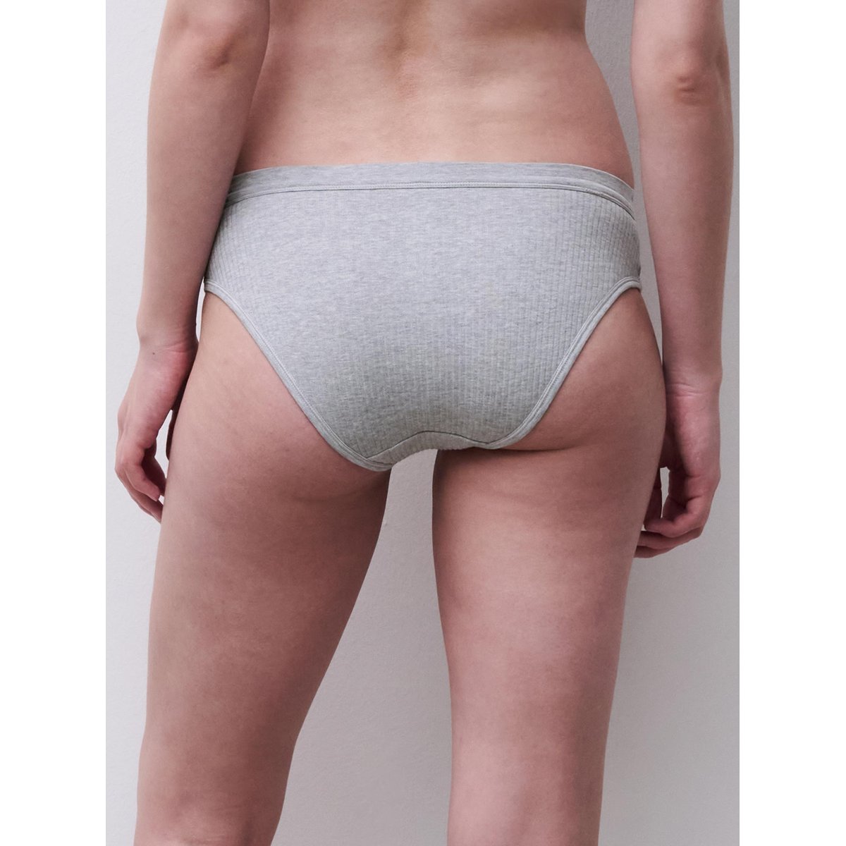 Slip échancré COTTON COMFORT gris mélangé, CHANTELLE