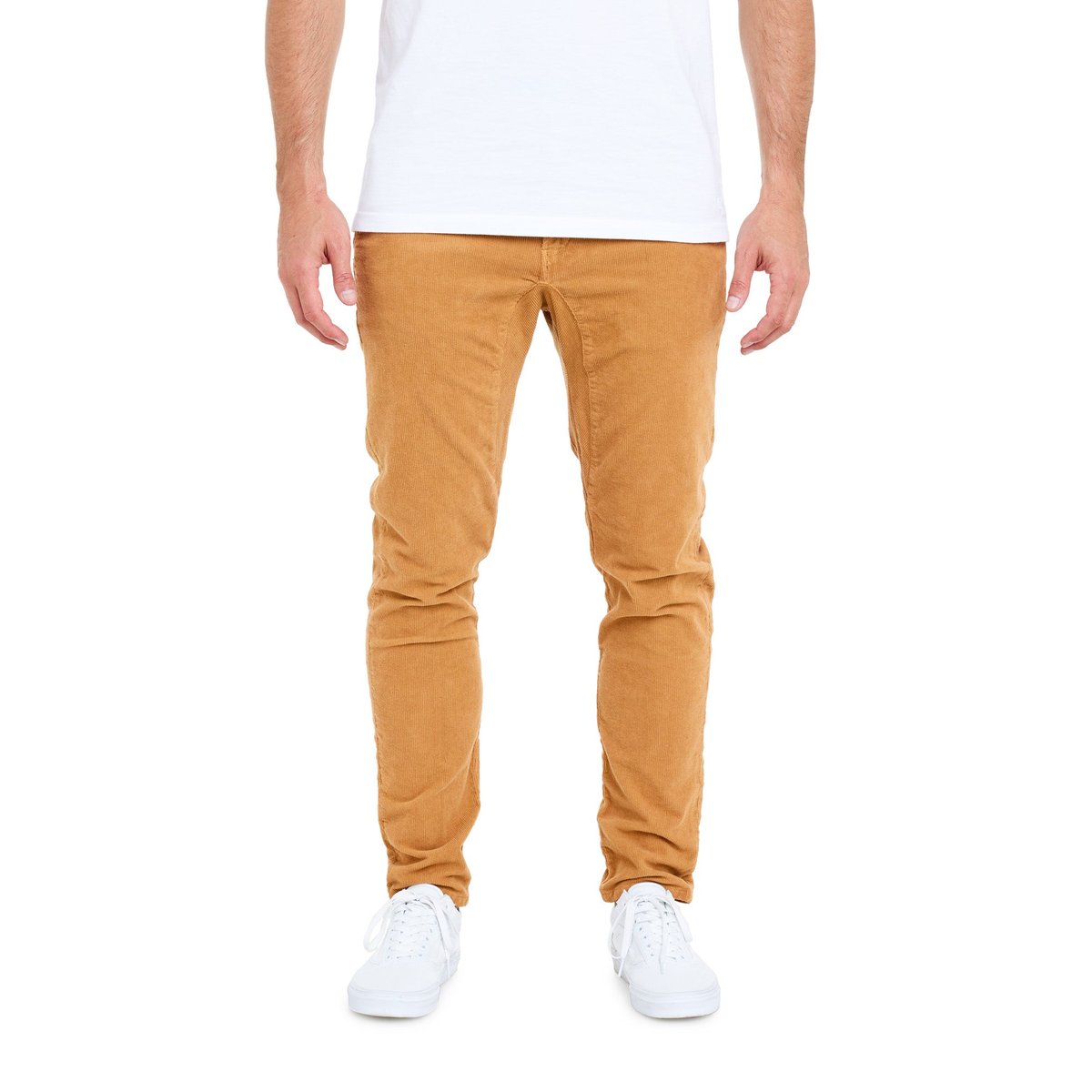 PANTALON CHINO VELOURS MEKA orange, PULLIN