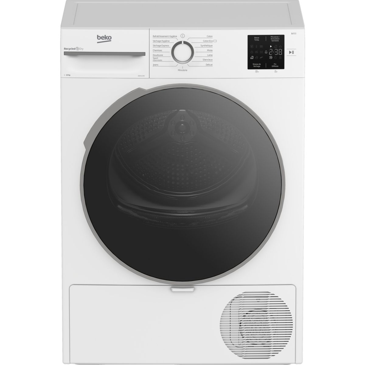 Sèche linge pompe à chaleur D0H11230 blanc, BEKO