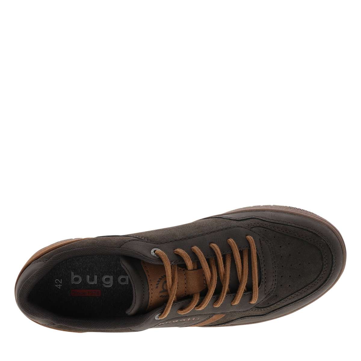Sneakers talon plat vert, BUGATTI