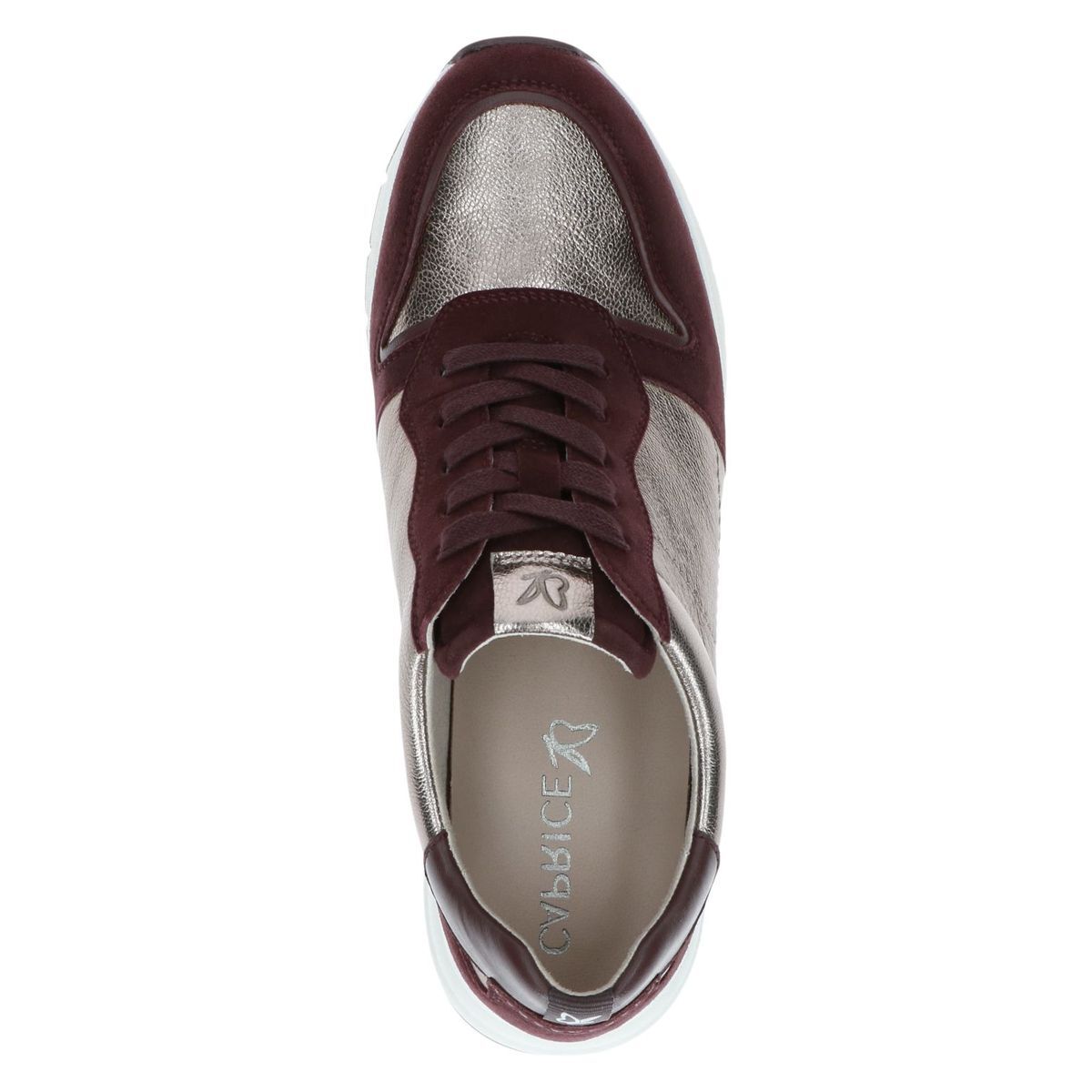 Basket en cuir violet violet raisin, CAPRICE