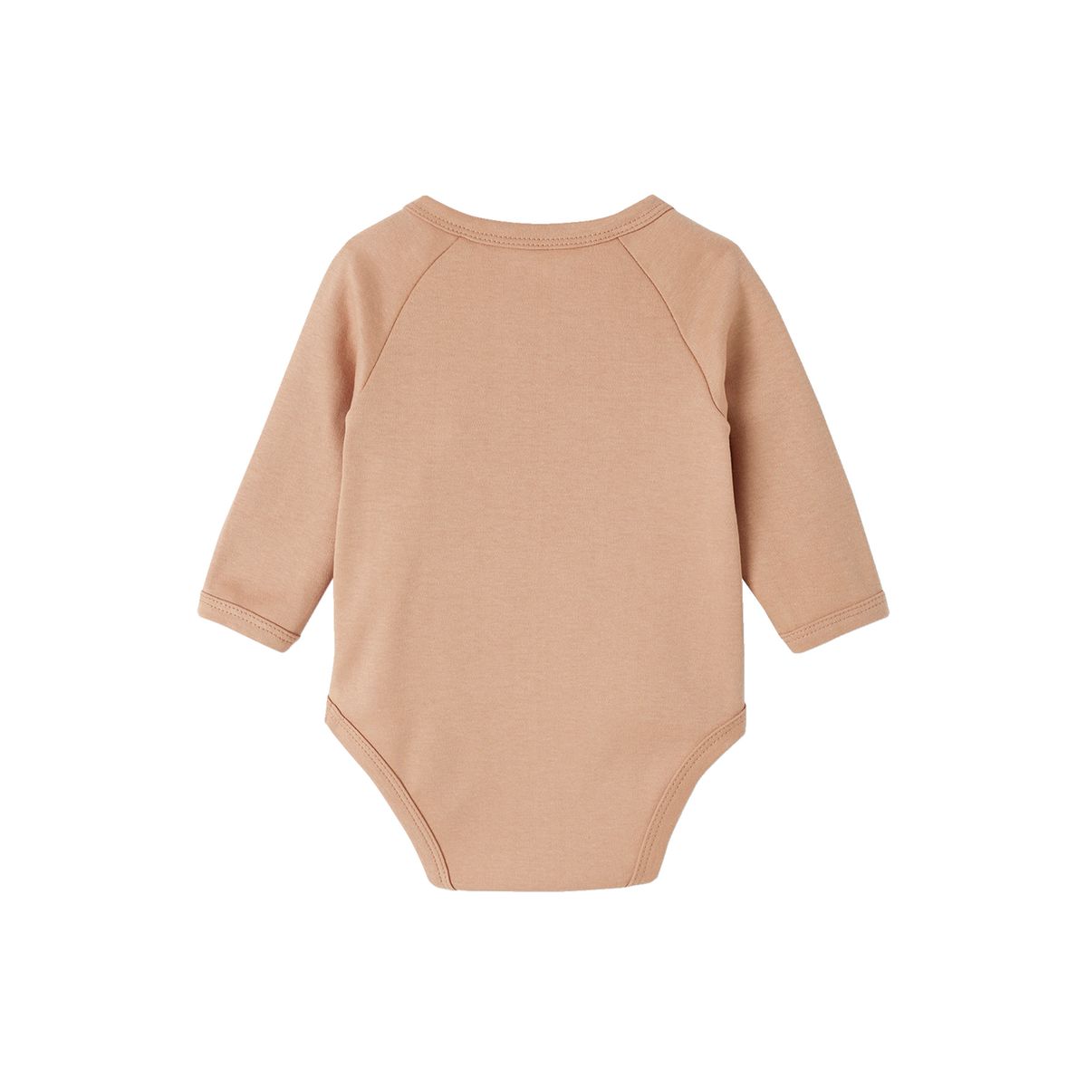 Lot de 5 bodies manches longues ouverture naissance rose poudré, VERTBAUDET