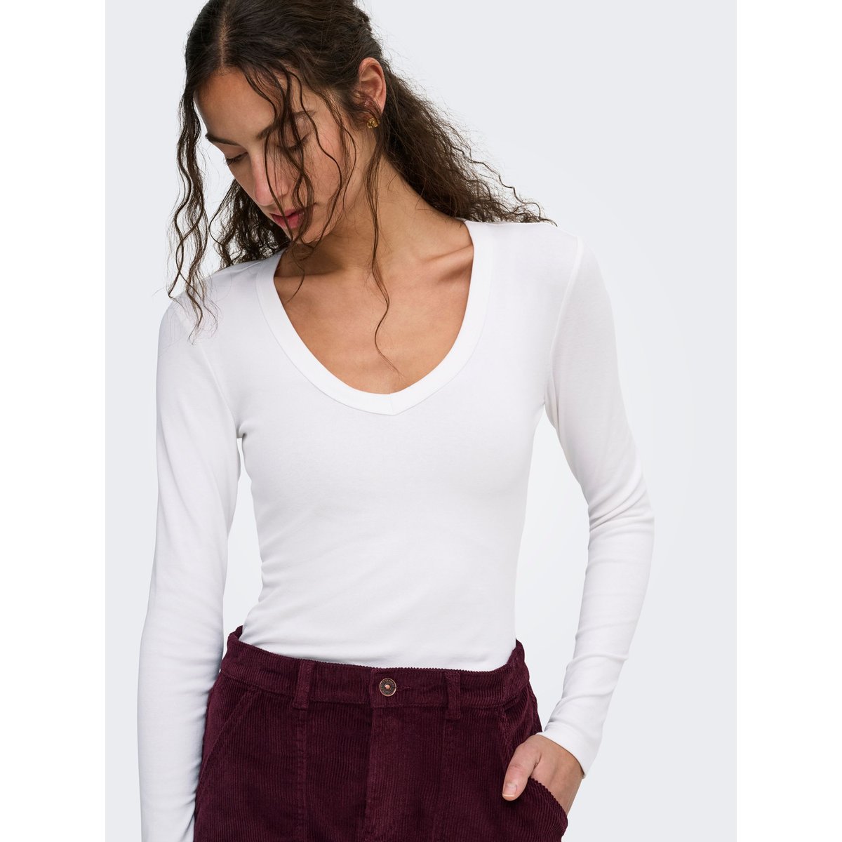 Blouse cloud dancer, ONLY