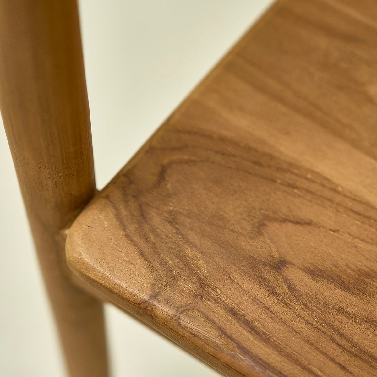 Lot de 2 chaises en teck massif  AMBRE naturel, BERAH GETAH