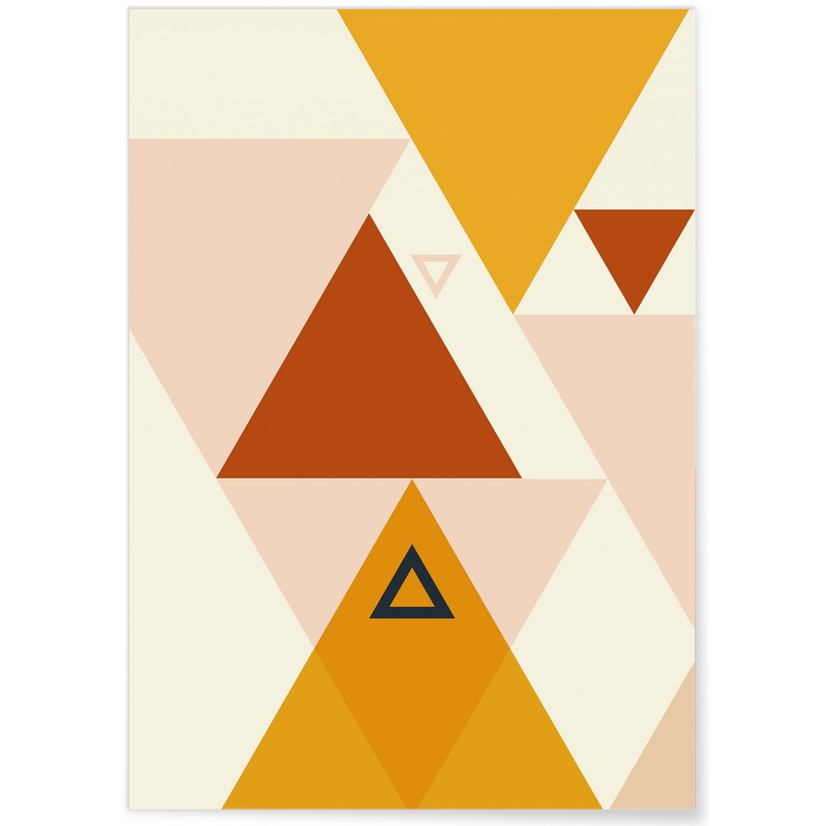 Affiche Abstract Composition 4 blanc, L'AFFICHERIE