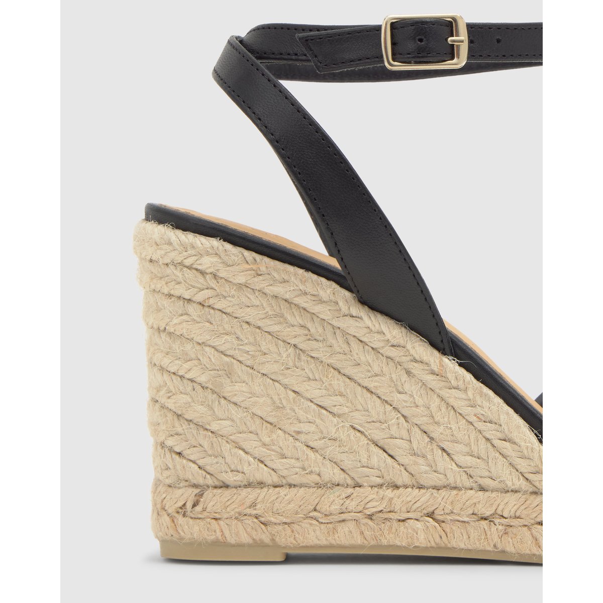 Espadrilles compensées avec finitions en cuir à bride cheville CECILIA crème, CASTANER