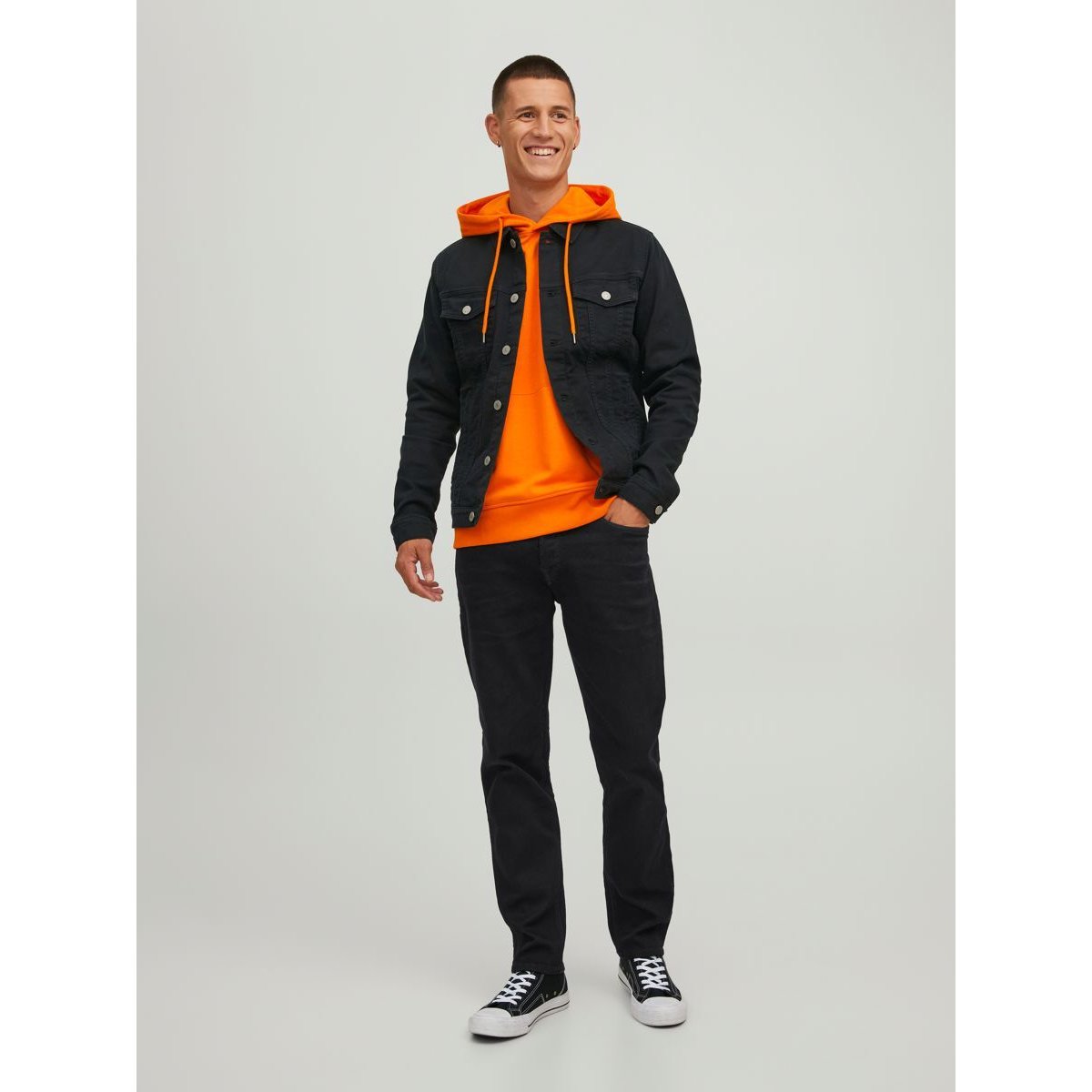 Jean Coupe Tapered black denim, JACK & JONES