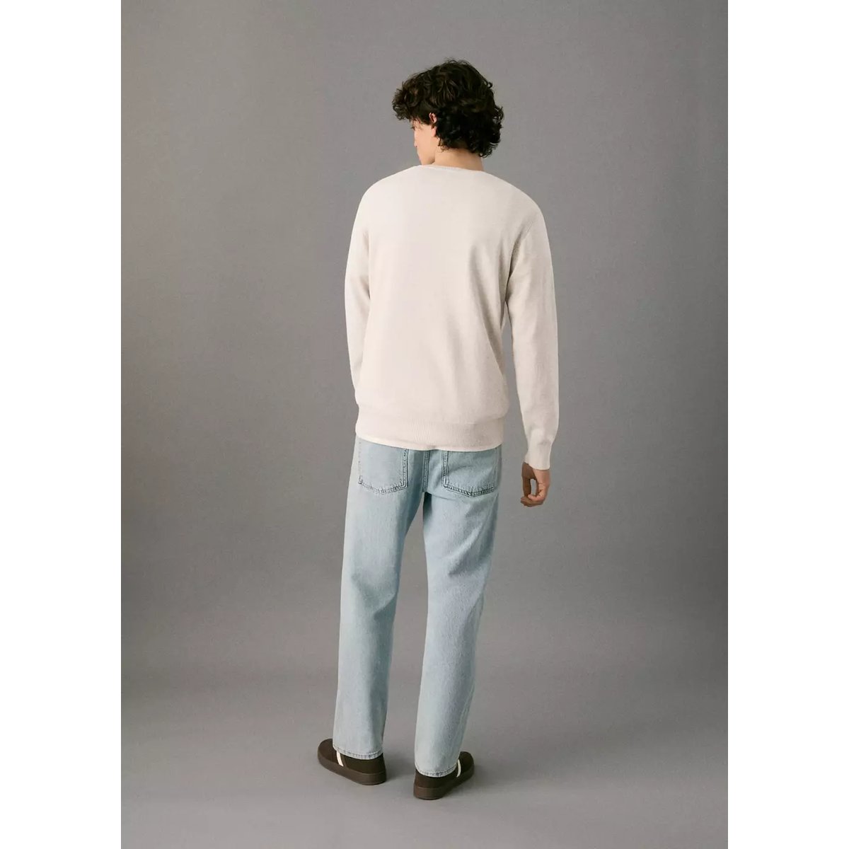 Pull-over maille coton sable, MANGO TEEN