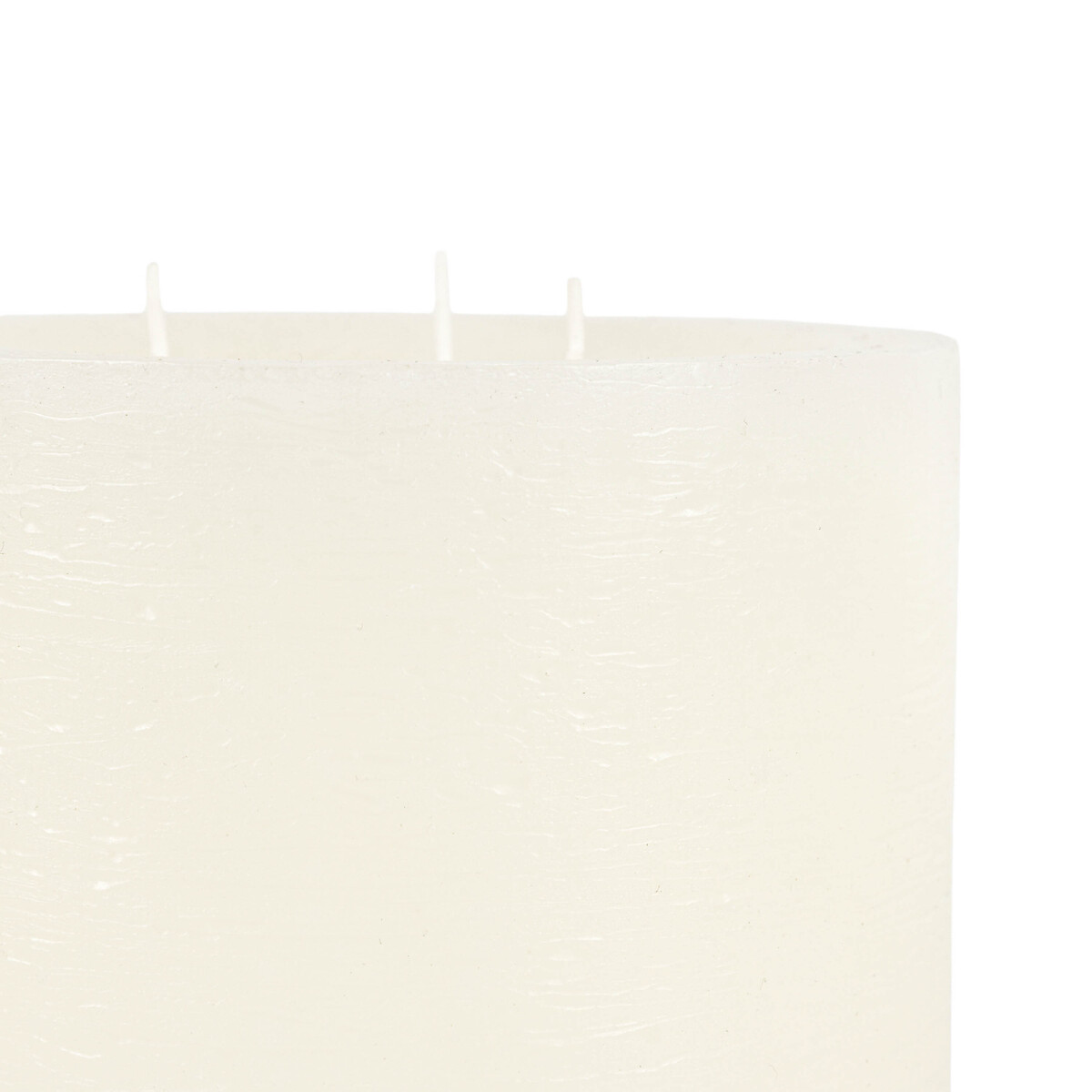 Large Rustic PillarPillar Candle in White white, ÉDITÉ