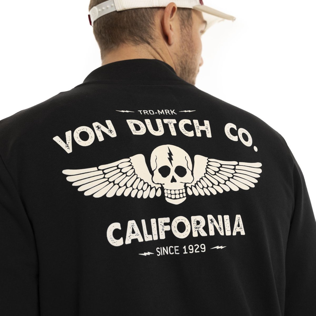 Sweatshirt FLAVOR noir/blanc, VON DUTCH