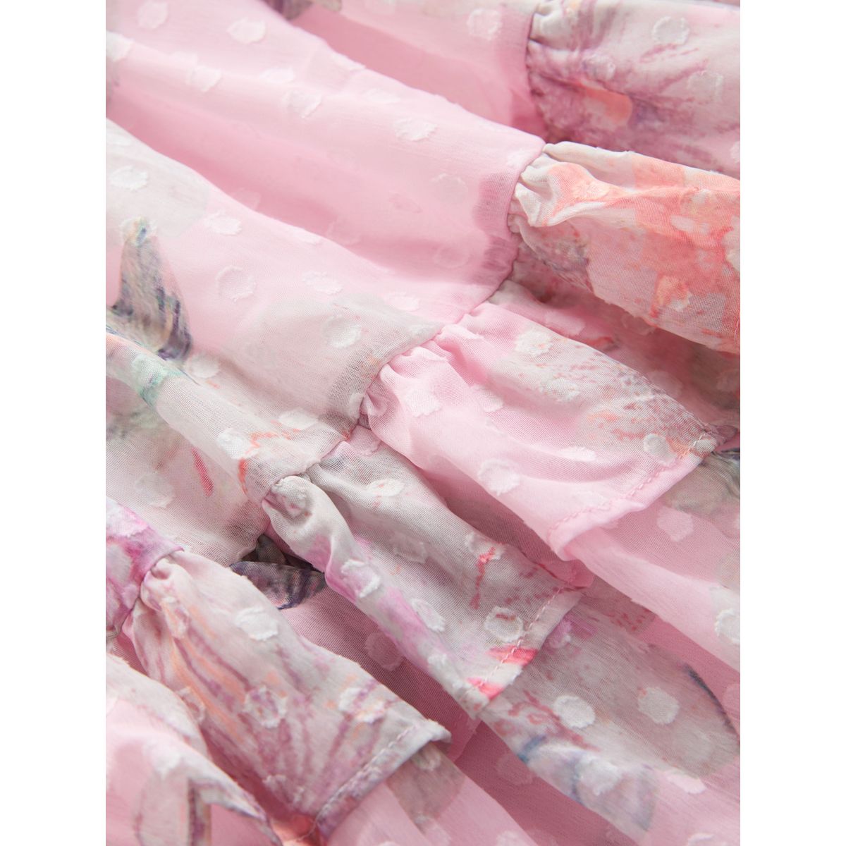 Robe à fines bretelles et imprimés variés rose, NEXT