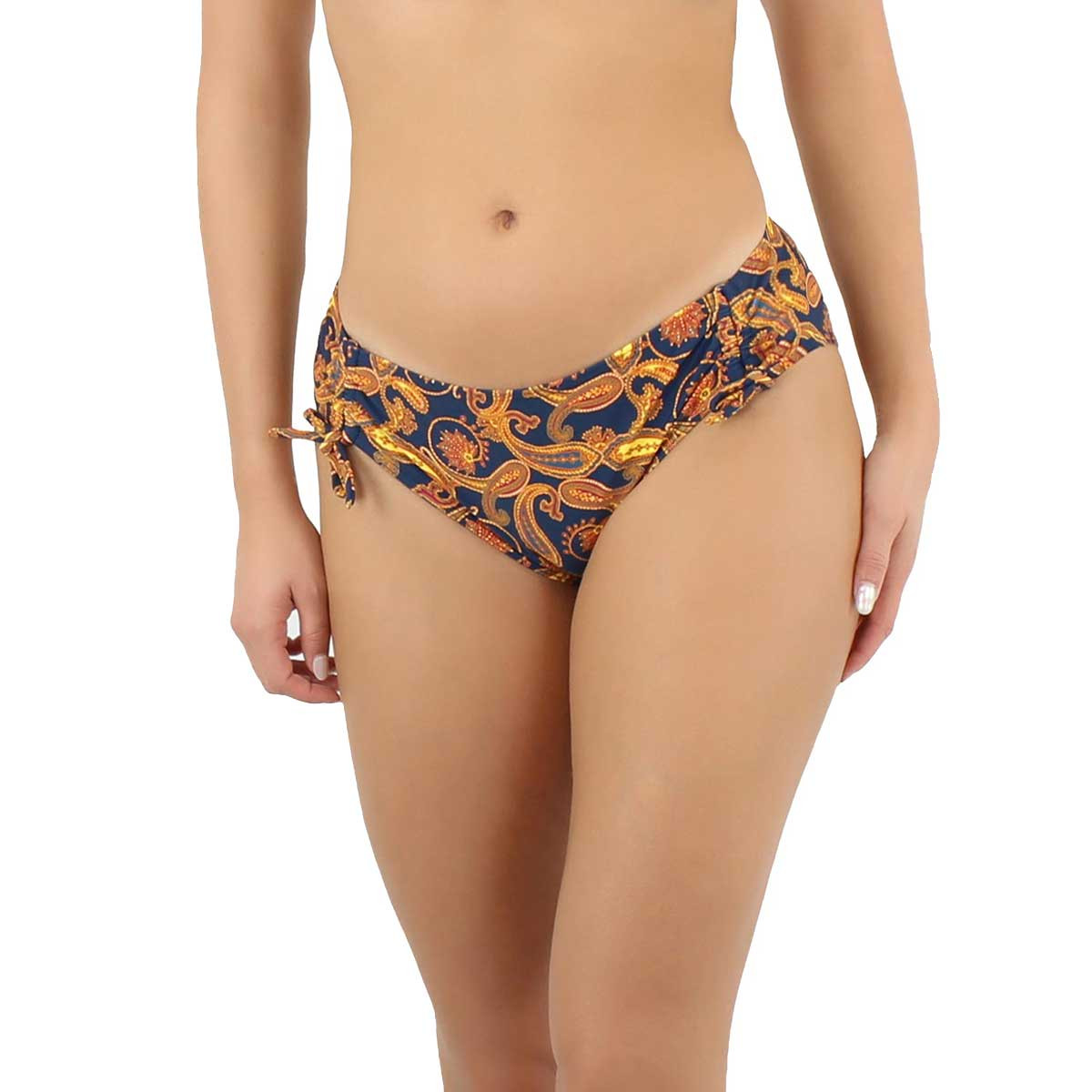 Bas de maillot boxer réglable CARACAS marine, JANINE ROBIN
