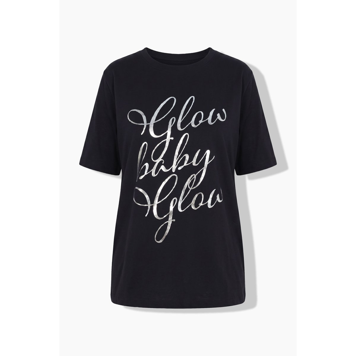 T-shirt avec message en lettres noir, ULLA POPKEN