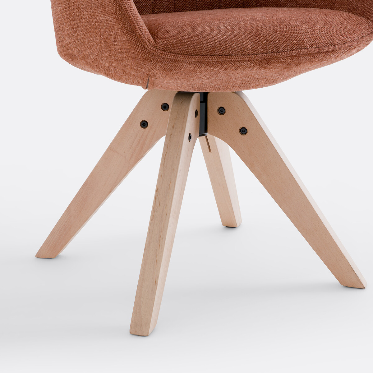Draaibare bureaustoel Jimeo terracotta , LA REDOUTE INTERIEURS