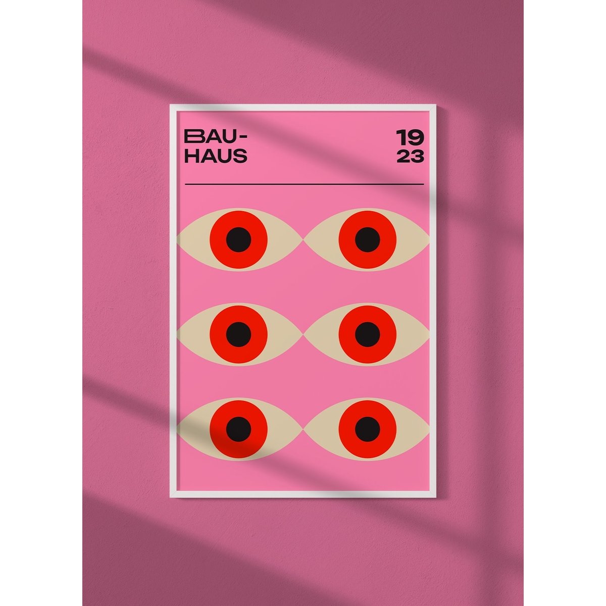 Affiche Bauhaus 27 blanc, L'AFFICHERIE