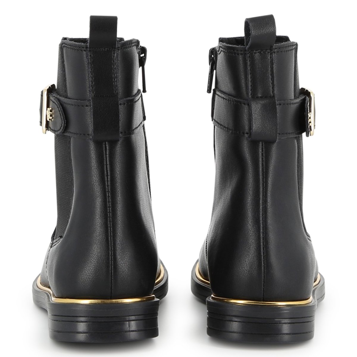 Bottines cuir de vachette black, BOSS KIDSWEAR