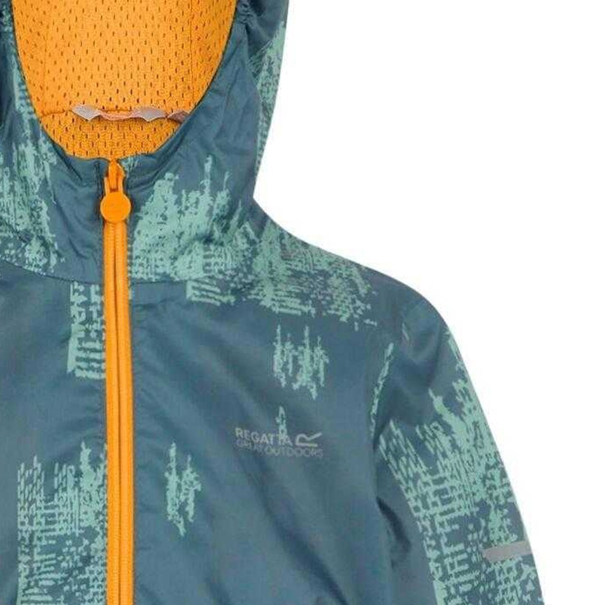Veste imperméable LEVER gris orageux / glacier / jaune orangé vif, REGATTA