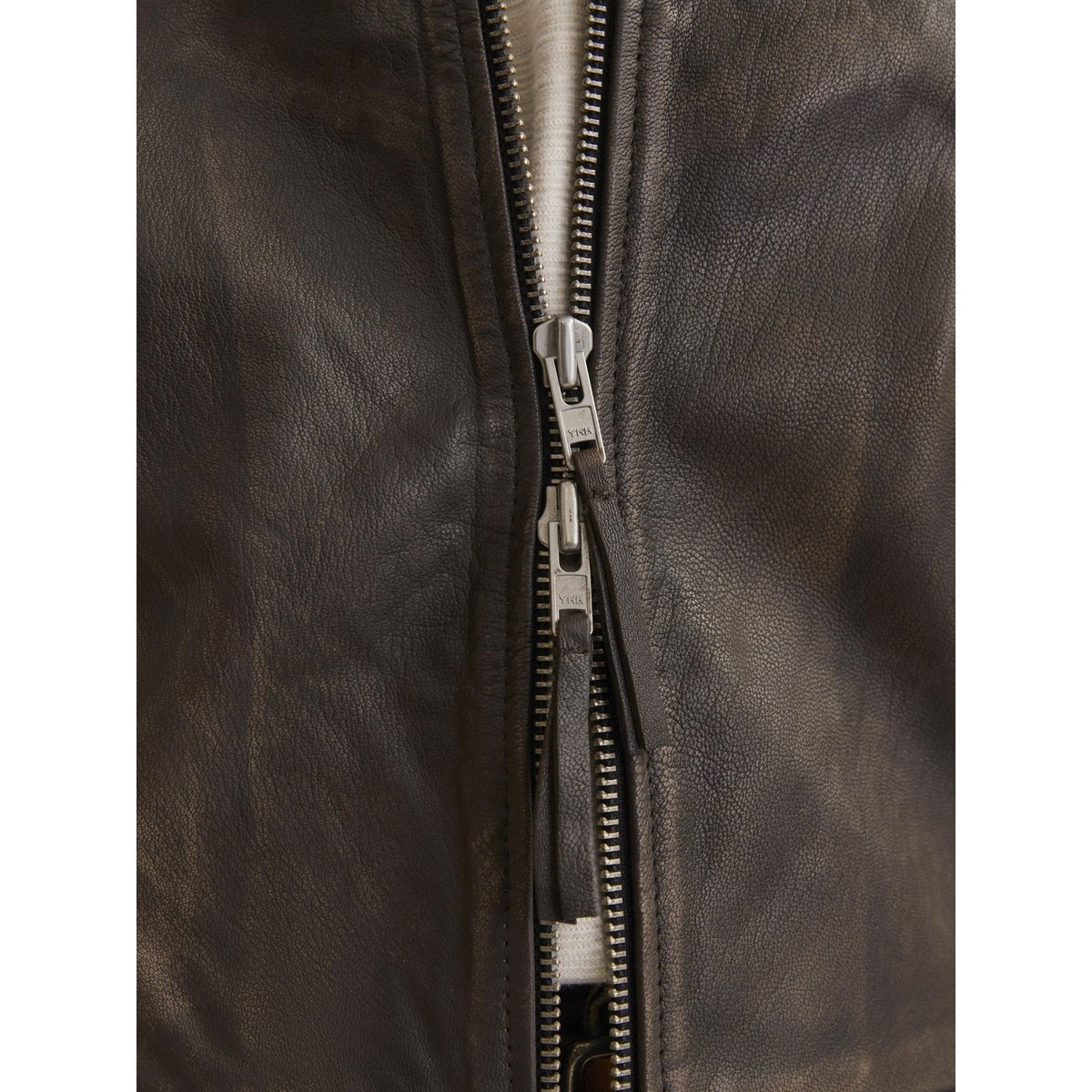 Veste En Cuir chocolate brown, JACK & JONES