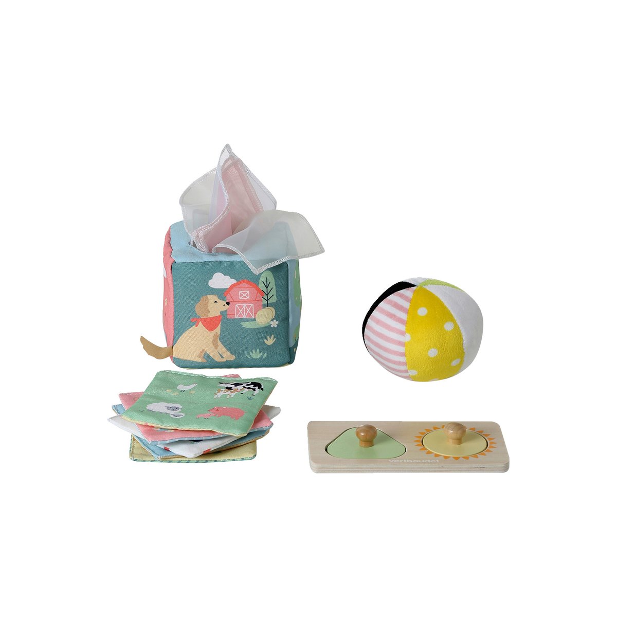 Coffret activités en bois FSC® multicolore, VERTBAUDET