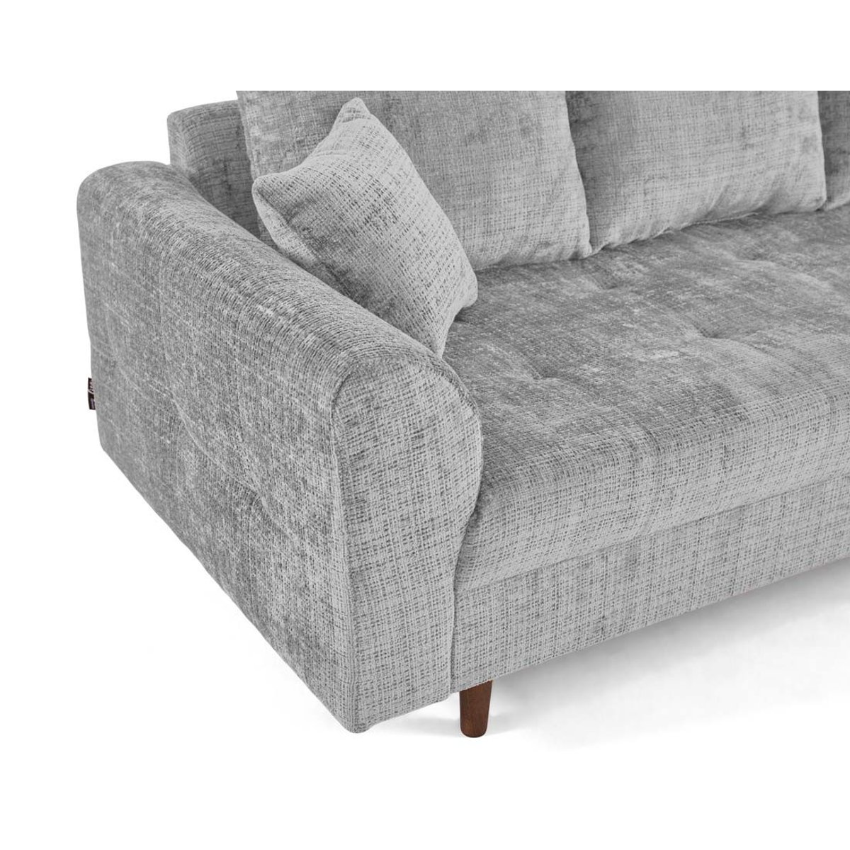 Canapé fixe 3 places - RUNE gris, BEST MOBILIER