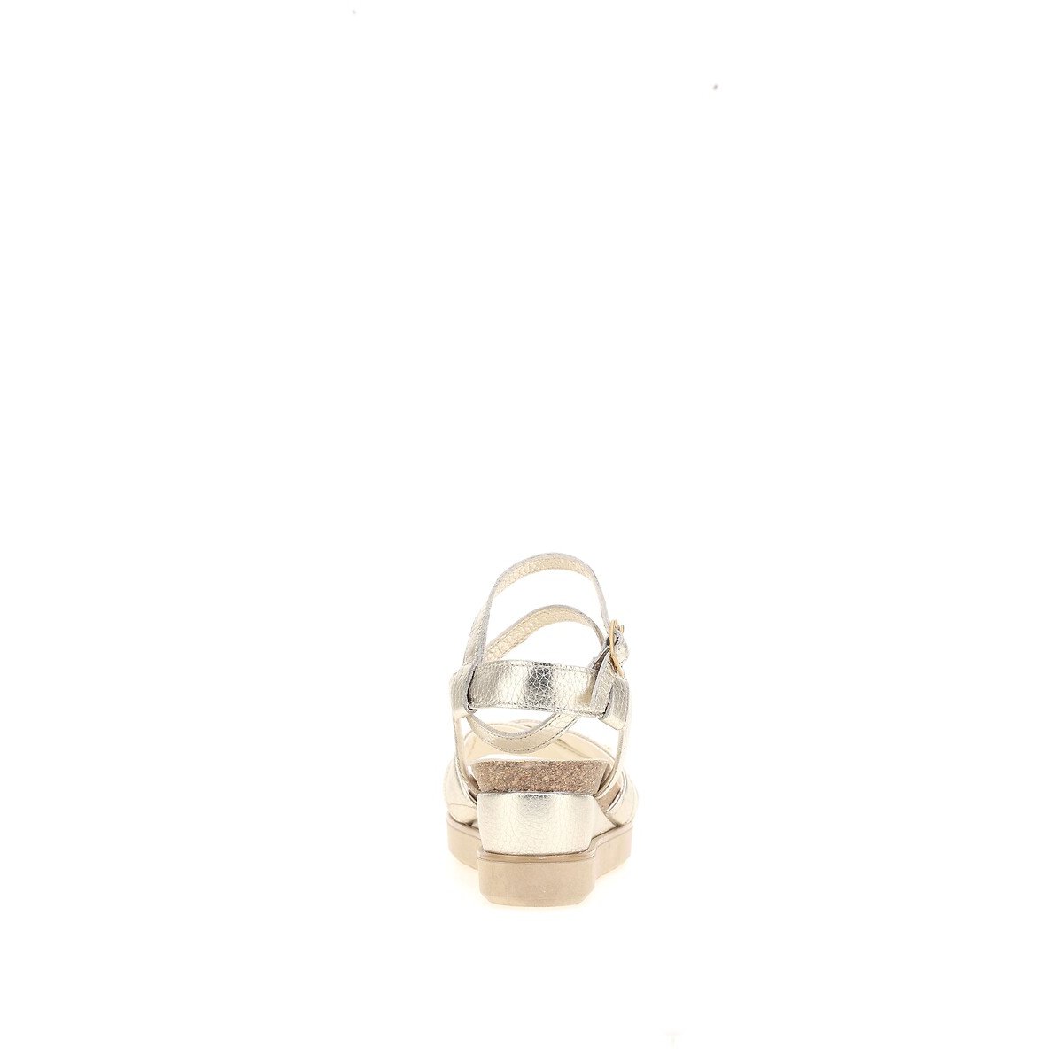 Leather Wedge Sandals platinum, MJUS
