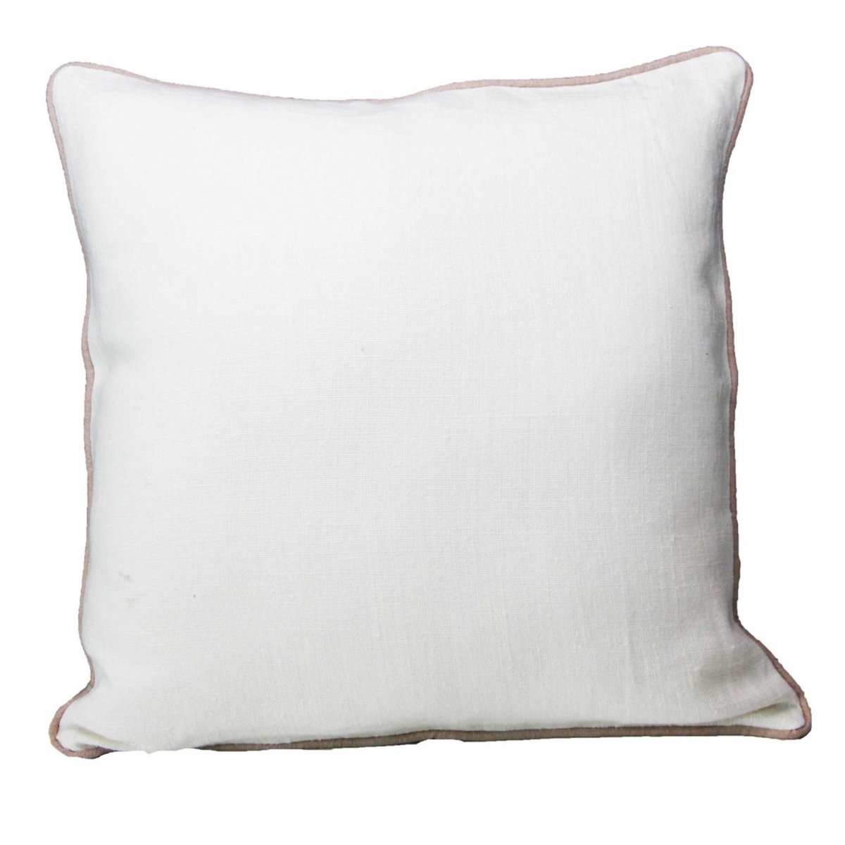 Coussin lin et coton bourdon blanc, SUD ETOFFE