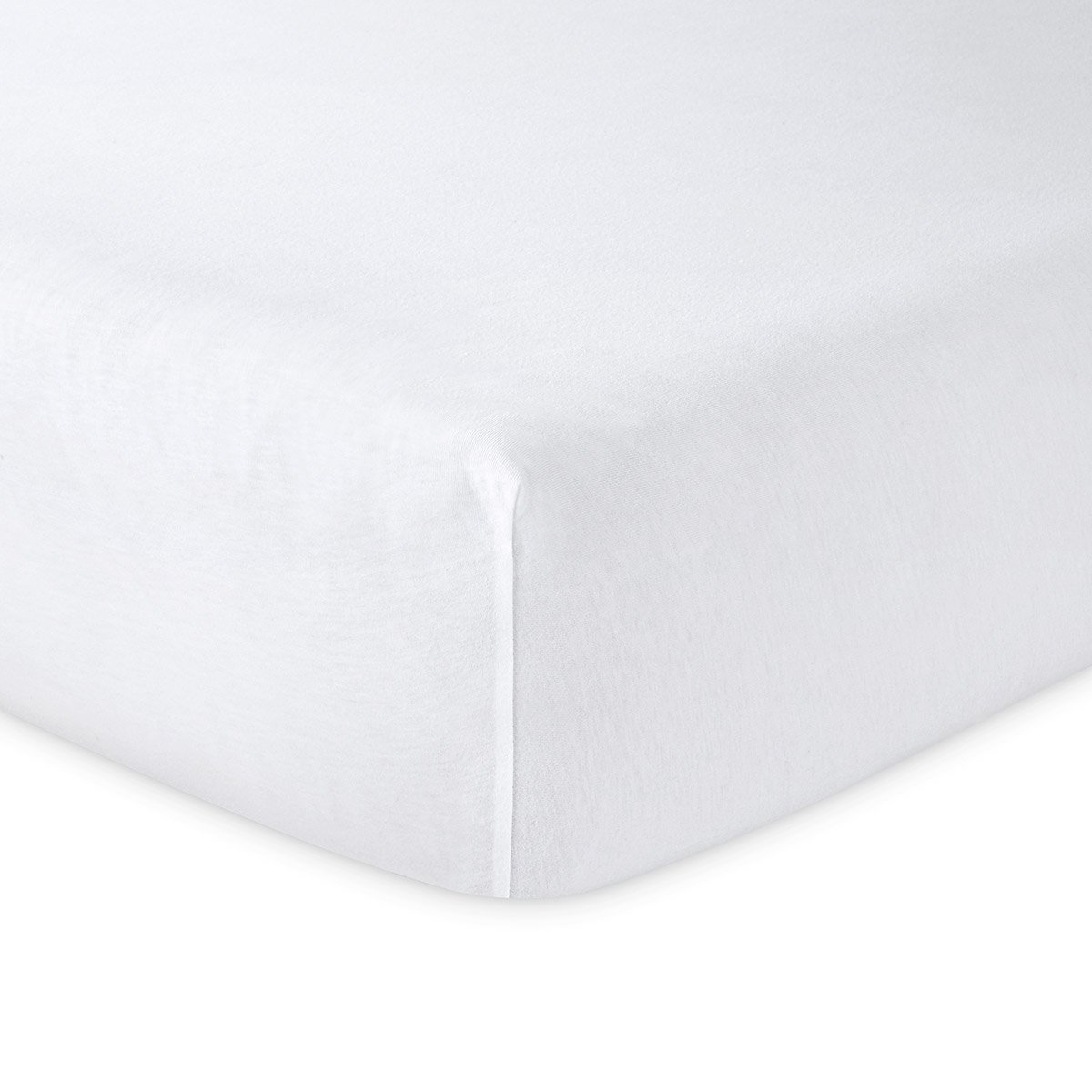 Drap housse en jersey, L SOFT blanc, LACOSTE HOME