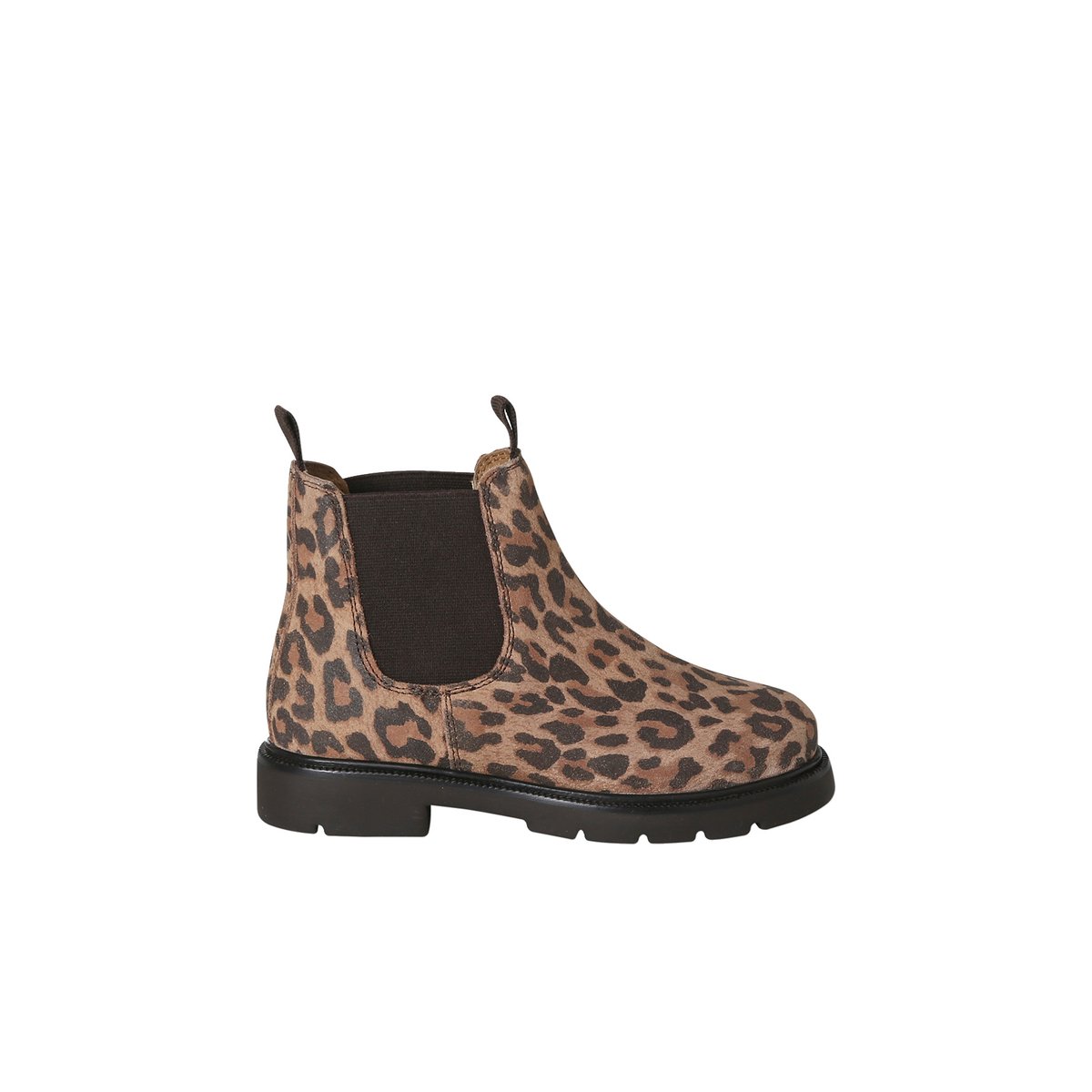 Boots en cuir à élastiques beige, VERTBAUDET